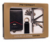 Leather wallet+pocket knife+key ring set PETRSON PTN ZM66