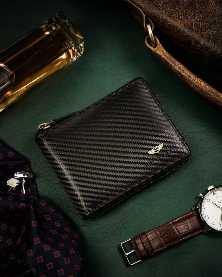 Leather wallet RFID PETERSON PTN 1564-CA