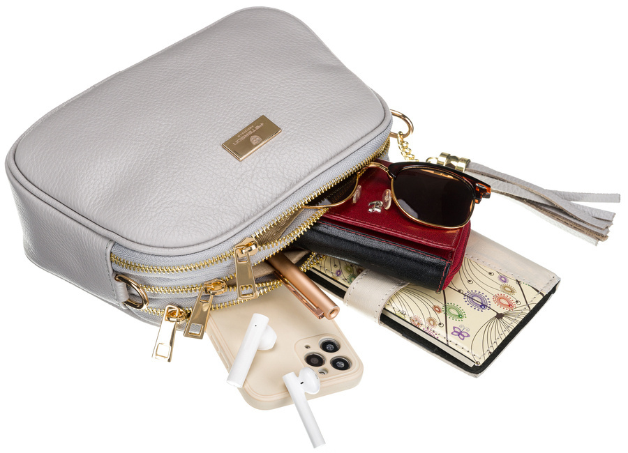 Leather shoulder bag PETERSON PTN TWP-002