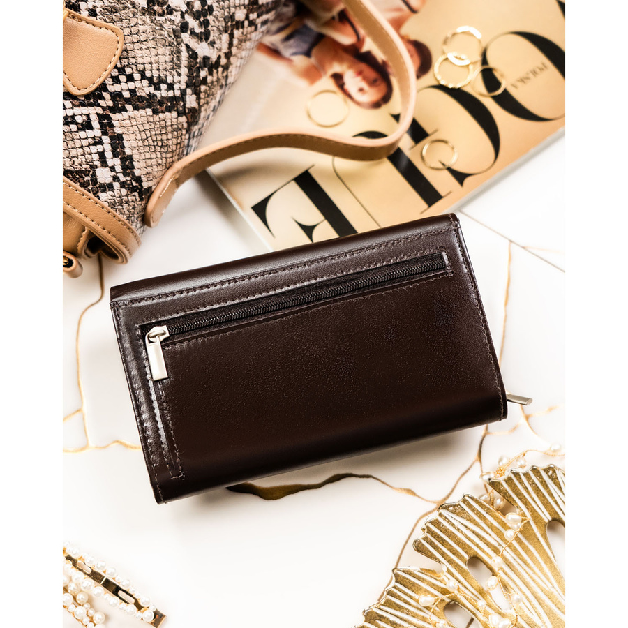 Leather wallet RFID PETERSON PTN RD-21-NGV