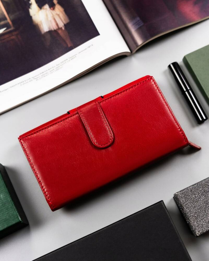 Leather wallet RFID PETERSON PTN KA-22