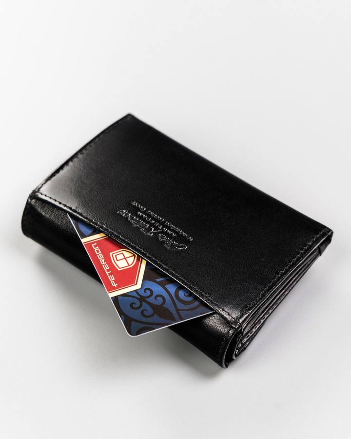 Leather's wallet RFID PETERSON PTN 116-BO