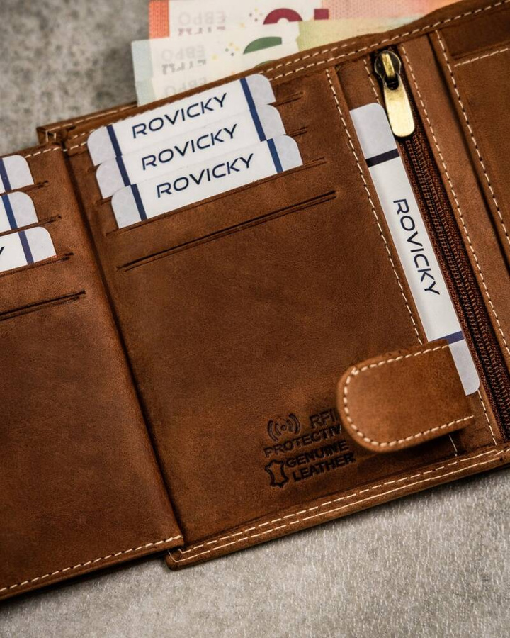 Leather wallet RFID ALWAYS WILD N4-CHM-CANC