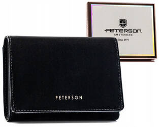 Leatherette wallet RFID PETERSON PTN 013-WEI