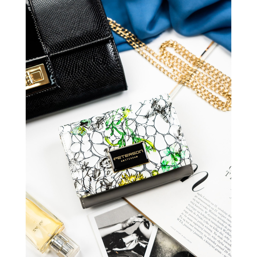 Leather wallet RFID PETERSON PTN PH30-LFL
