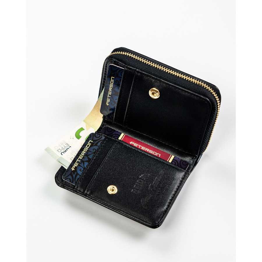 Leatherette wallet RFID PETERSON PTN 010-HF