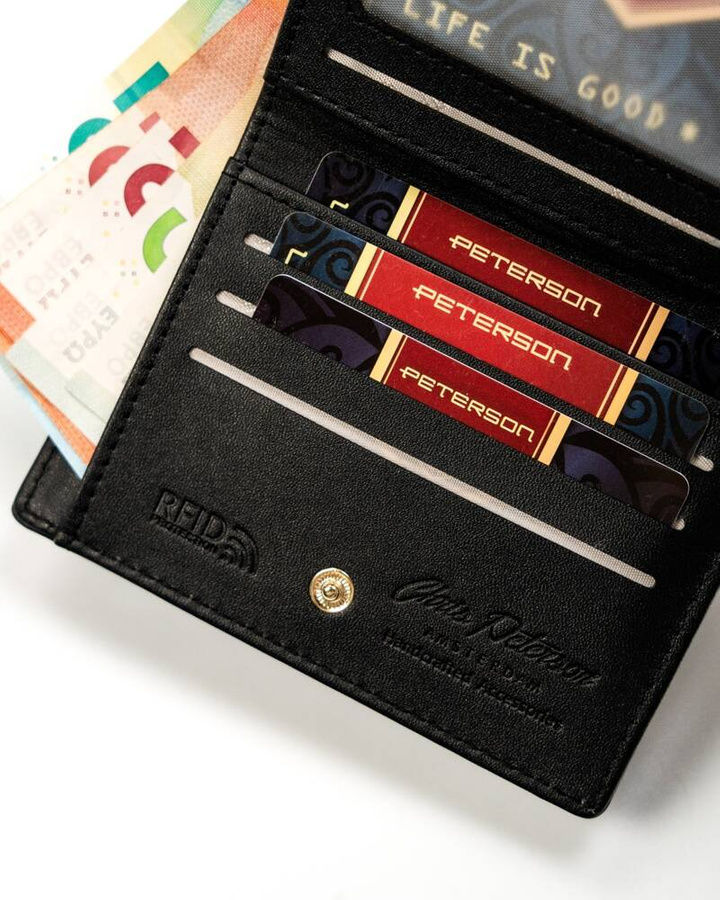 Leatherette wallet RFID PETERSON PTN 003-WEI