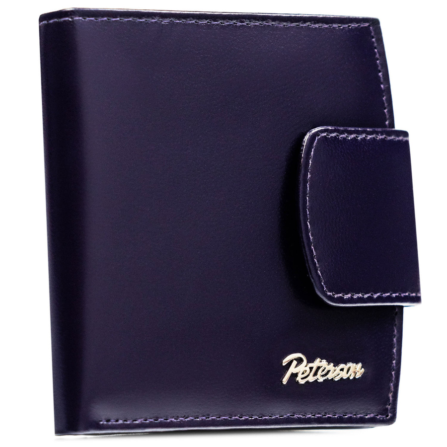 Leather wallet RFID PETERSON PTN RD-314-NGV-M