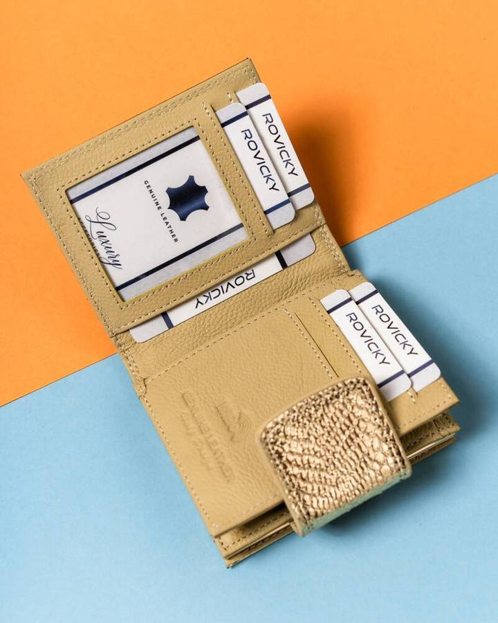Leather wallet RFID LORENTI 42329-NB