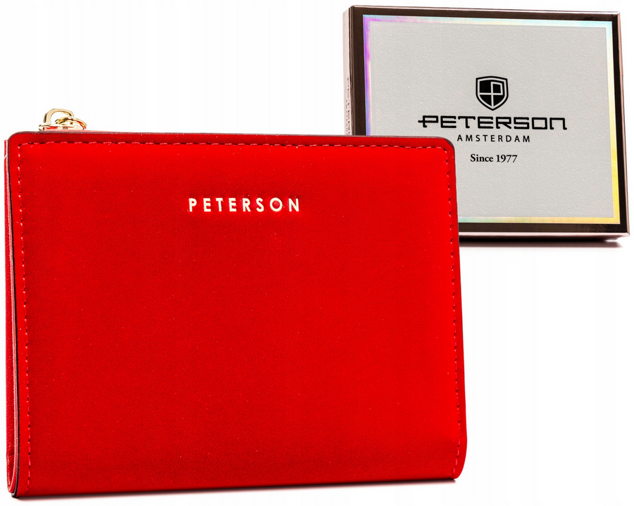 Leatherette wallet RFID PETERSON PTN 003-WEI