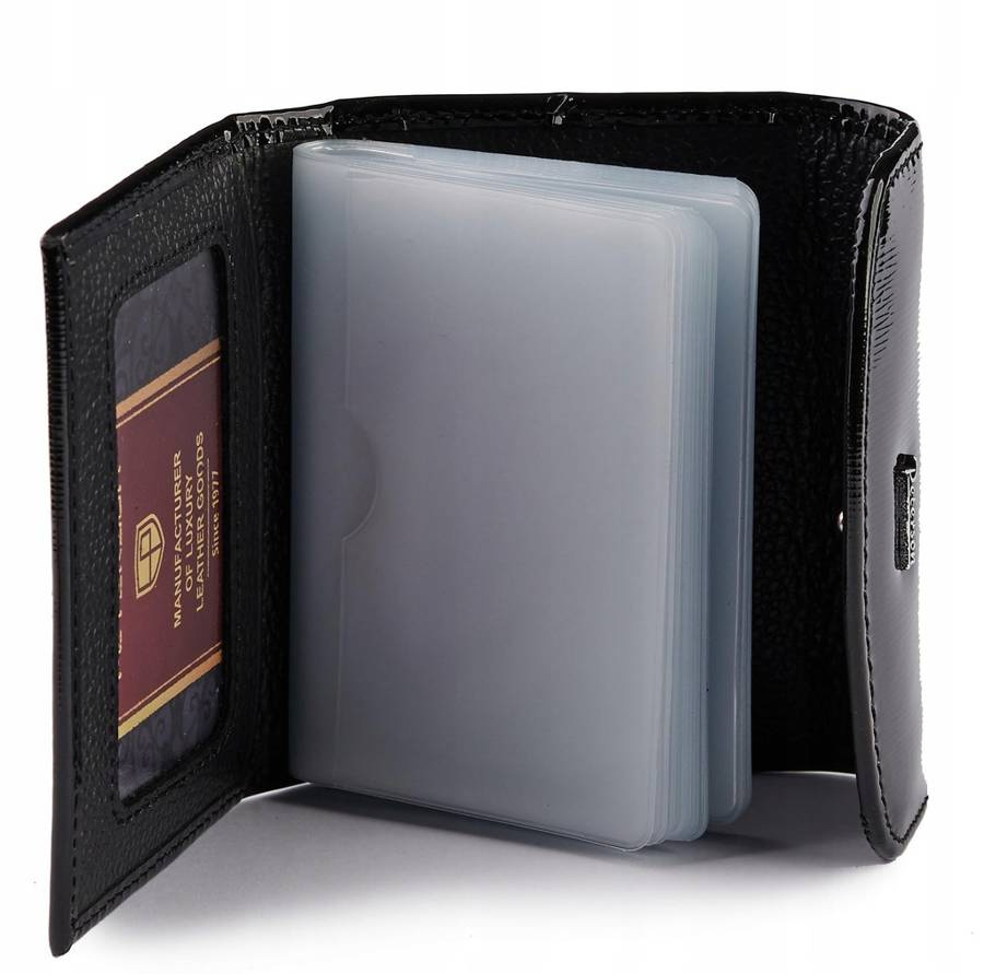 Leather credit card wallet PETERSON PTN BC-105