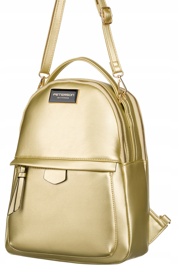 Leatherette bagpack PETERSON PTN F3606