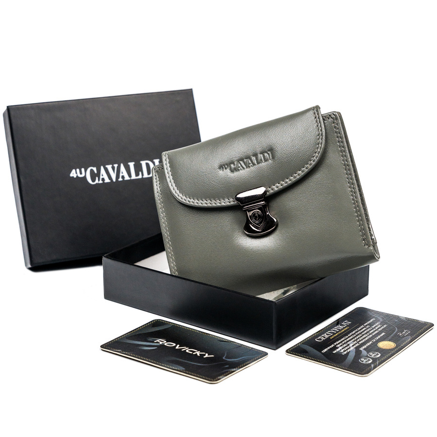 Leather wallet RFID 4U CAVALDI RD-19-GCL