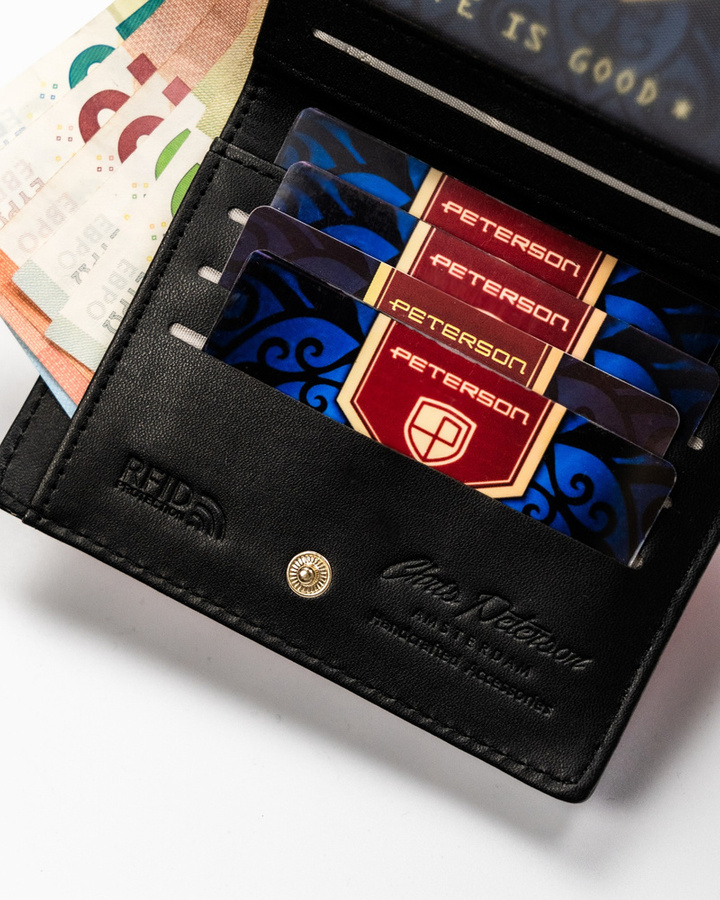 Leatherette wallet RFID PETERSON 003-SAF