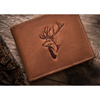 Duży portfel męski z nubukowej skóry naturalnej w brązowym kolorze - Always Wild