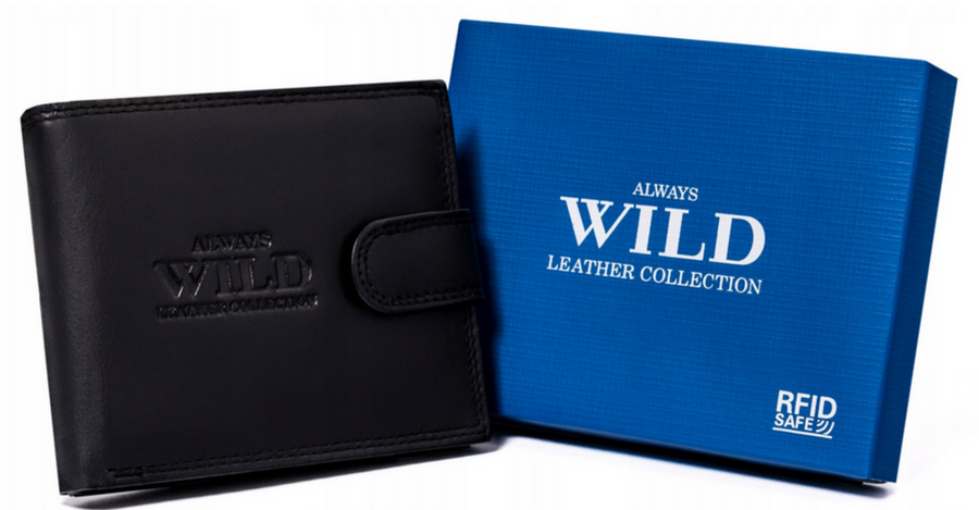 Leather wallet RFID ALWAYS WILD N992L-P-CCD-2-2726 B