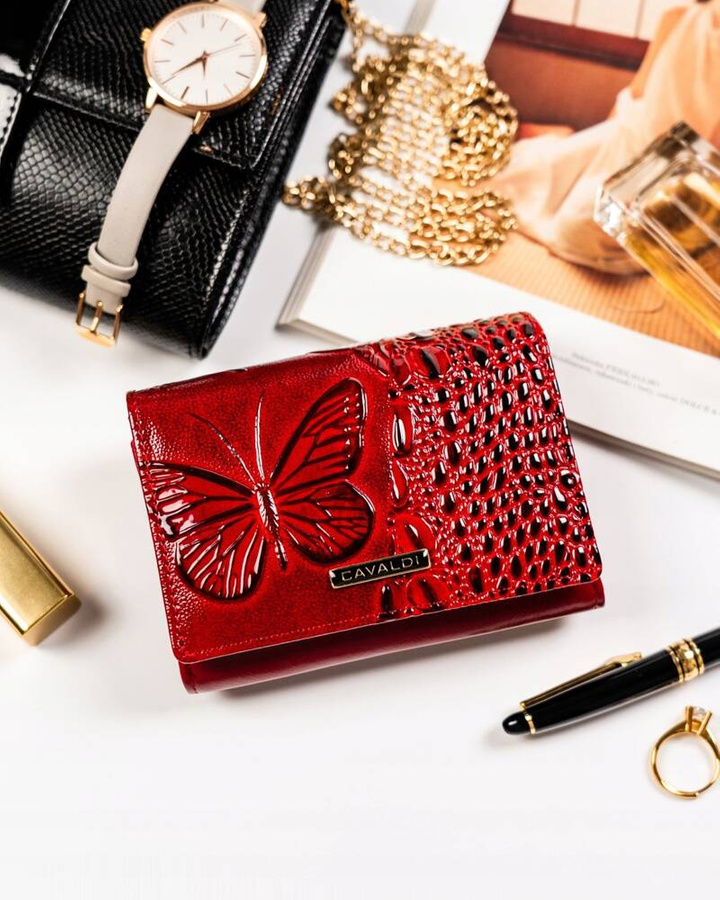 Leather & leatherette wallet RFID 4U CAVALDI PN30-BCF