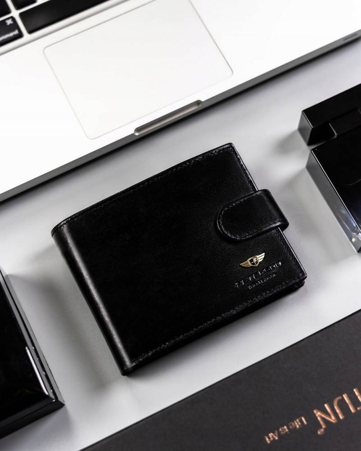 Leather wallet RFID PETERSON PTN 22301L-VT