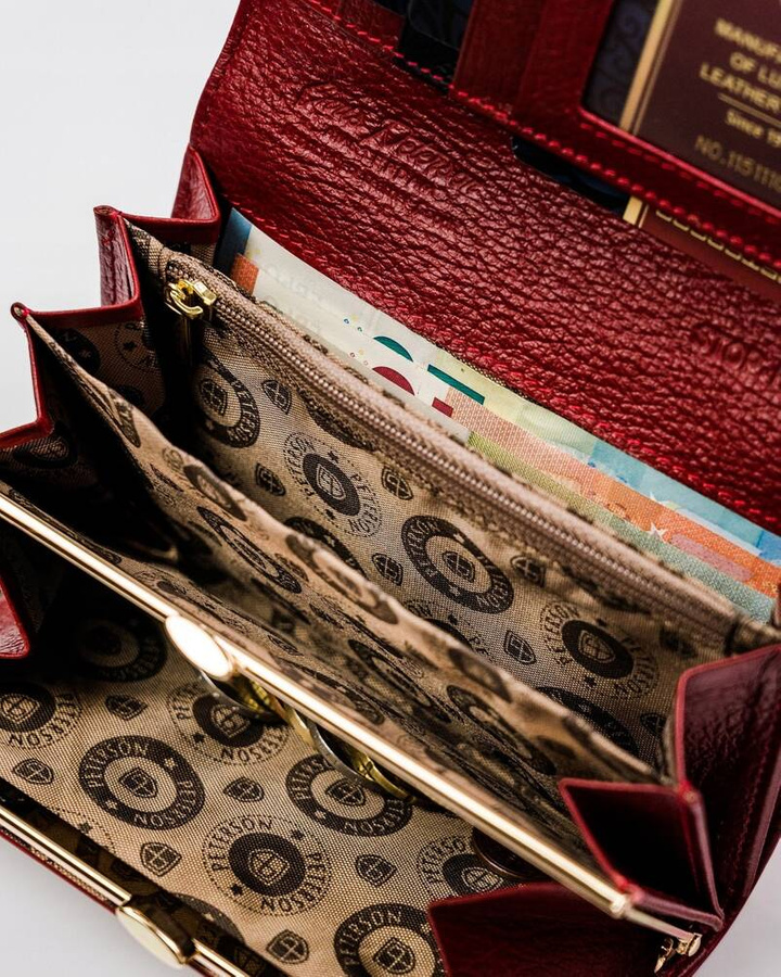 Leather women wallet PETERSON PTN PL-466