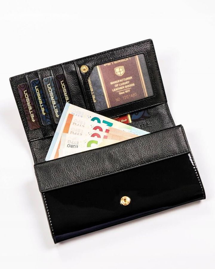 Leather wallet RFID PETERSON PTN 1N-411