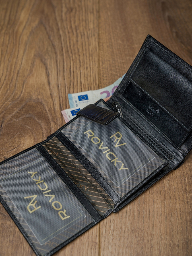 Leather wallet RFID ROVICKY PC-104-BAR