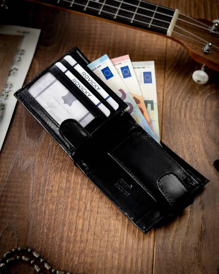 Leather wallet RFID 4U CAVALDI 0035L-P-BS