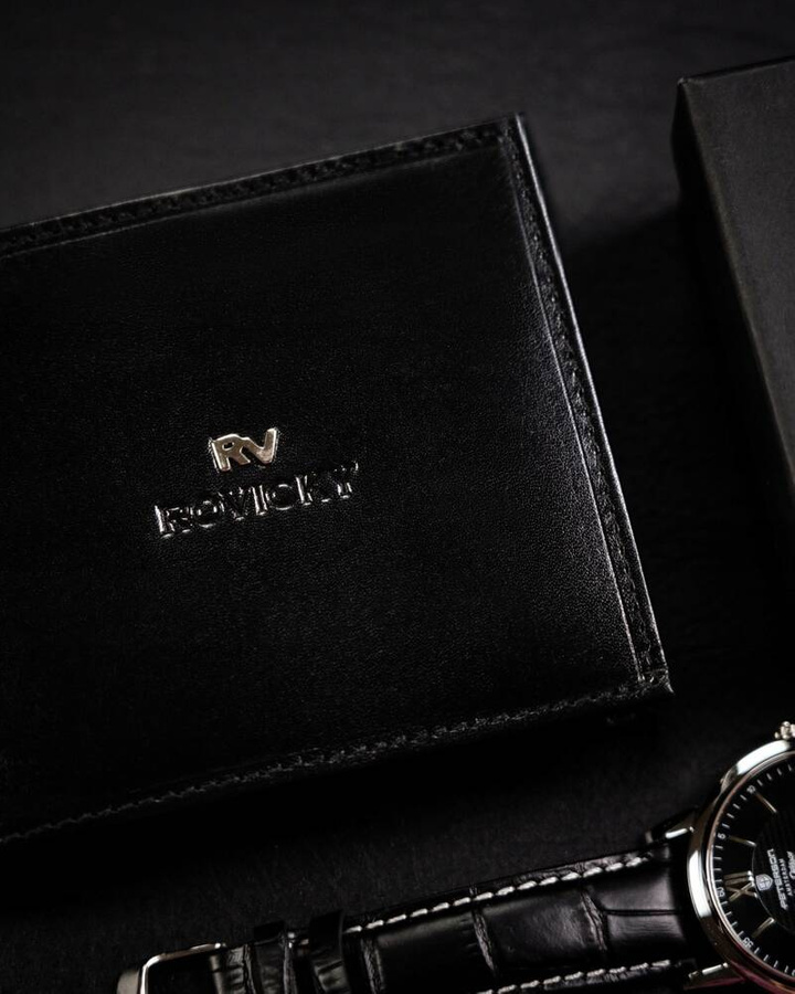 Leather wallet RFID ROVICKY RV-70616-BCA