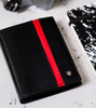 Leather men wallet N4-RVTP-2978 Black-Red