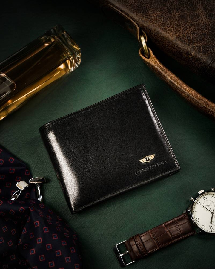 Leather wallet RFID PETERSON PTN 380-P