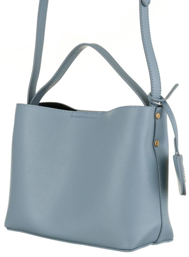 Minimalistyczna torebka koszyk z gładkiej eko skóry - LuluCastagnette