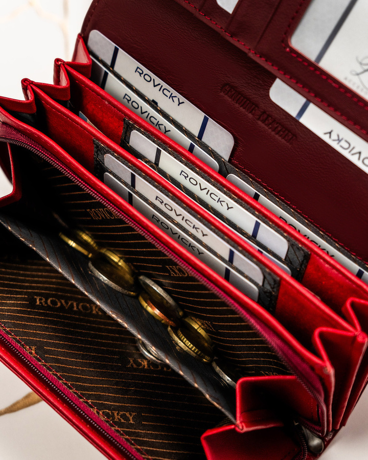 Leather & leatherette wallet ROVICKY RPX-20A