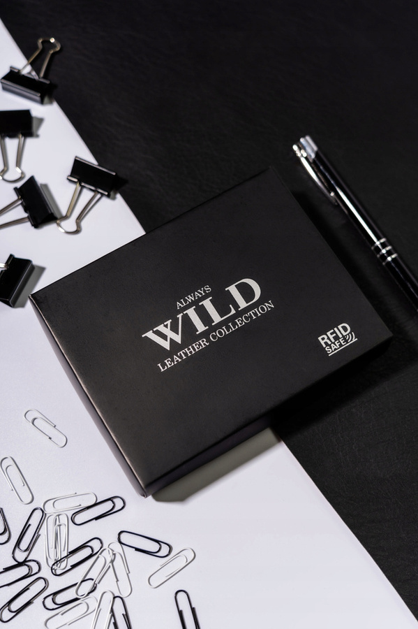 Leather wallet RFID ALWAYS WILD N4-P-GTS