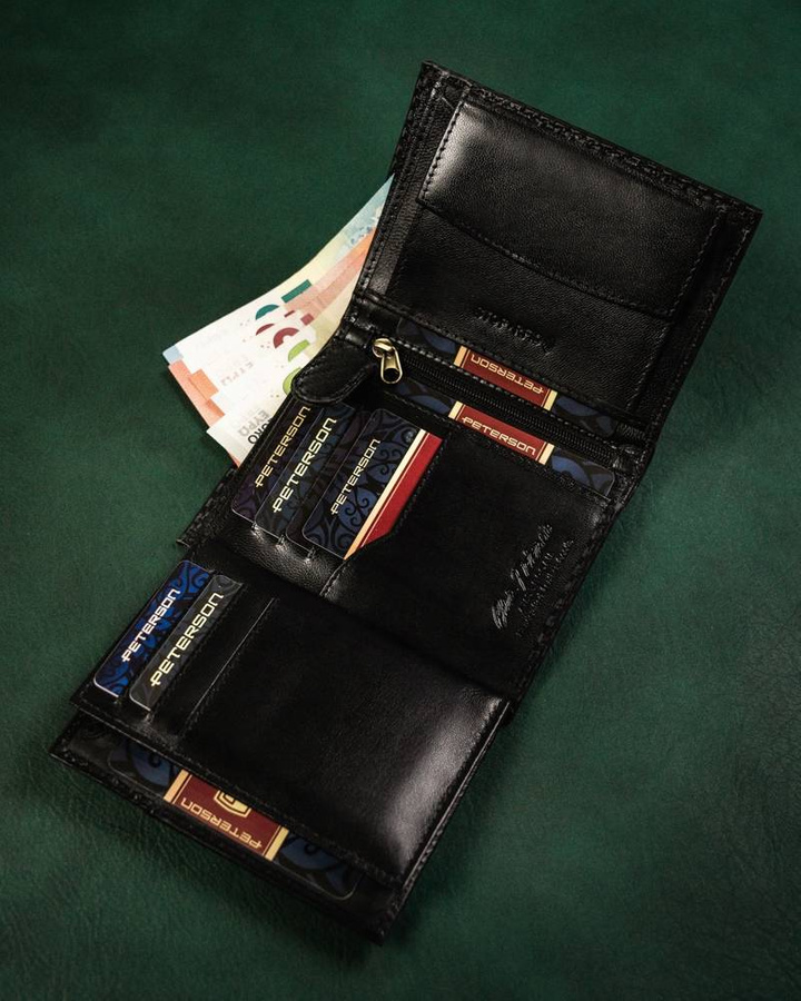 Leather's wallet RFID PETERSON PTN 317-CA