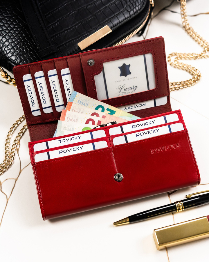 Leather & leatherette wallet ROVICKY RPX-24A-4