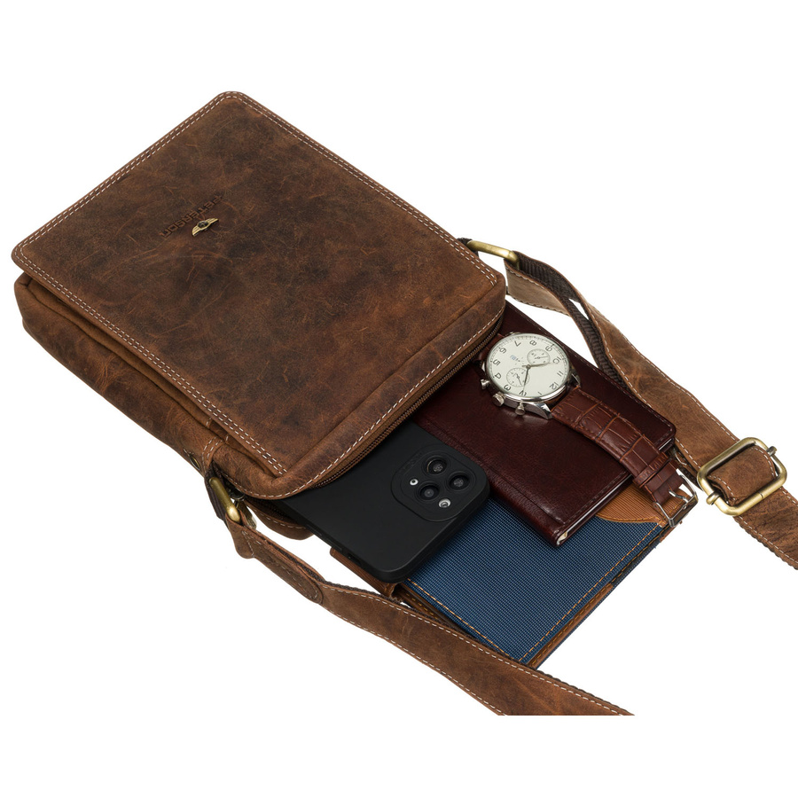 Leather bag PETERSON PTN 250586-NSH