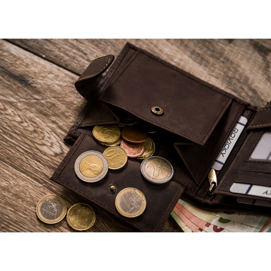 Leather wallet RFID N992L-CHM-DOG-1-BL