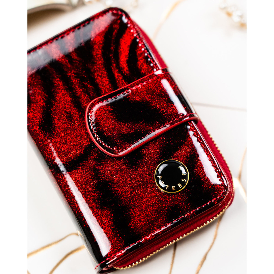 Leather and leatherette wallet RFID PETERSON PTN PS115-TDS