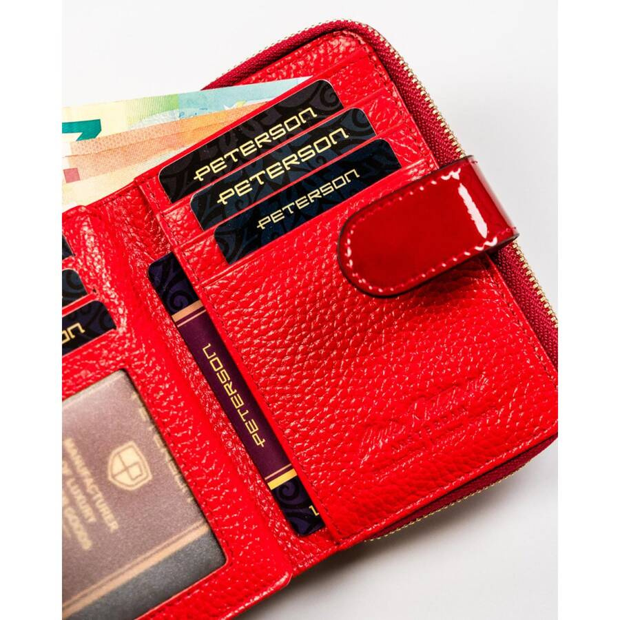 Leather wallet RFID PETERSON PTN 1N-602