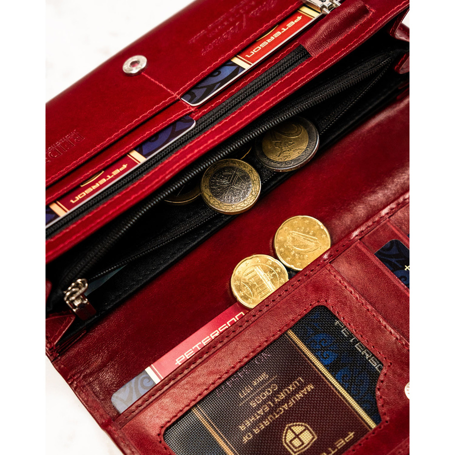 Leather wallet RFID PETERSON PTN 1680177-TVT
