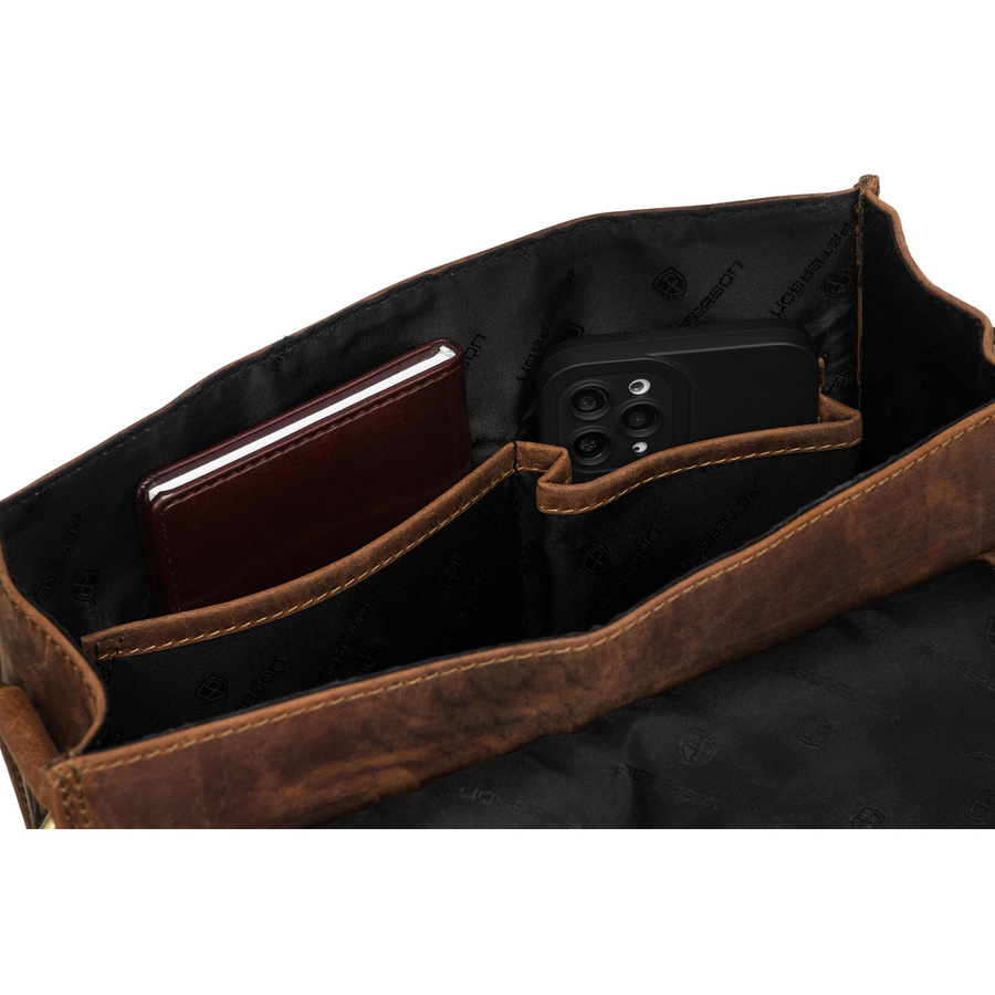 Leather bag PETERSON PTN LARS-NSH