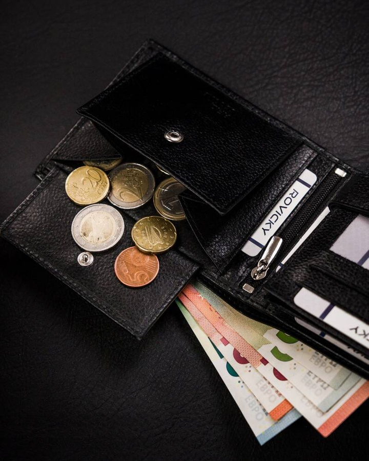 Leather wallet RFID ROVICKY N992-RPVT-BL