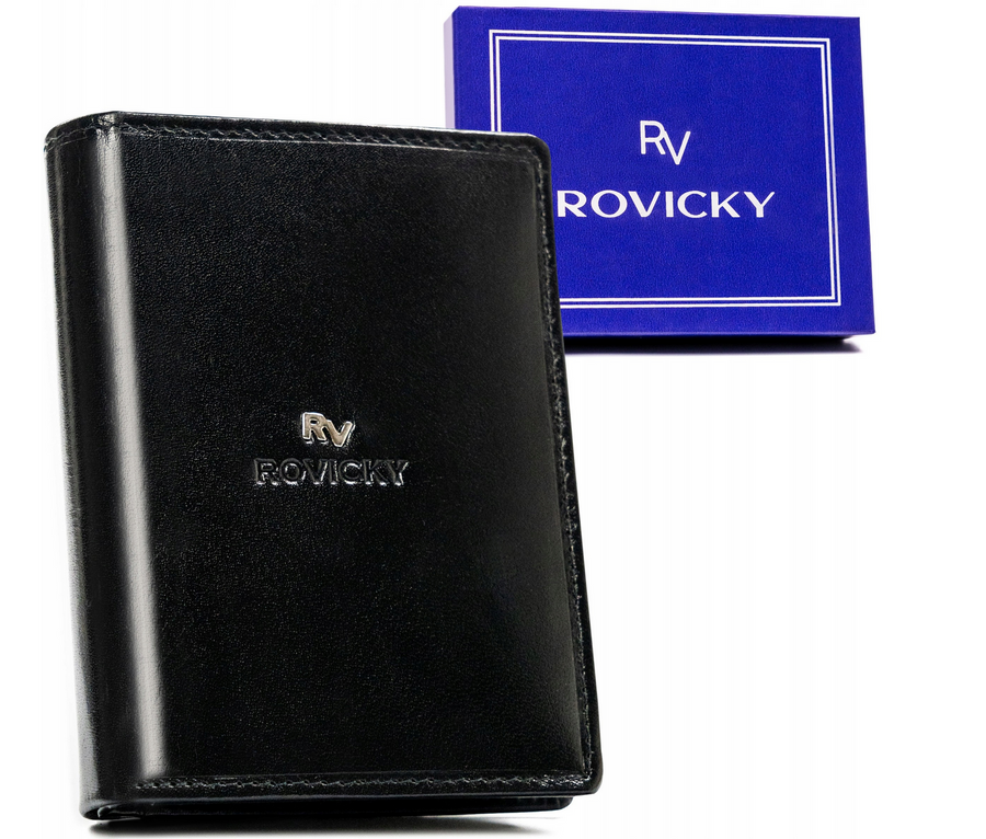 Leather wallet RFID ROVICKY RV-7680272-BCA