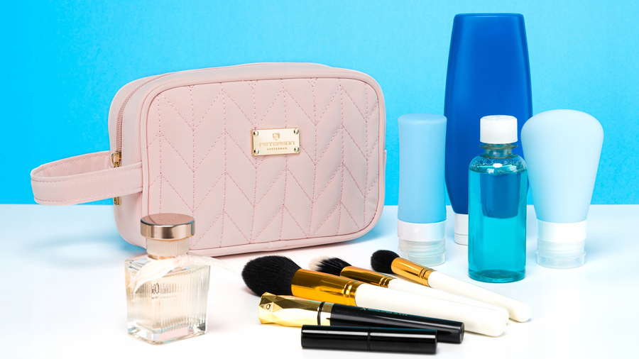 Leatherette make up bag PETERSON PTN K24-04
