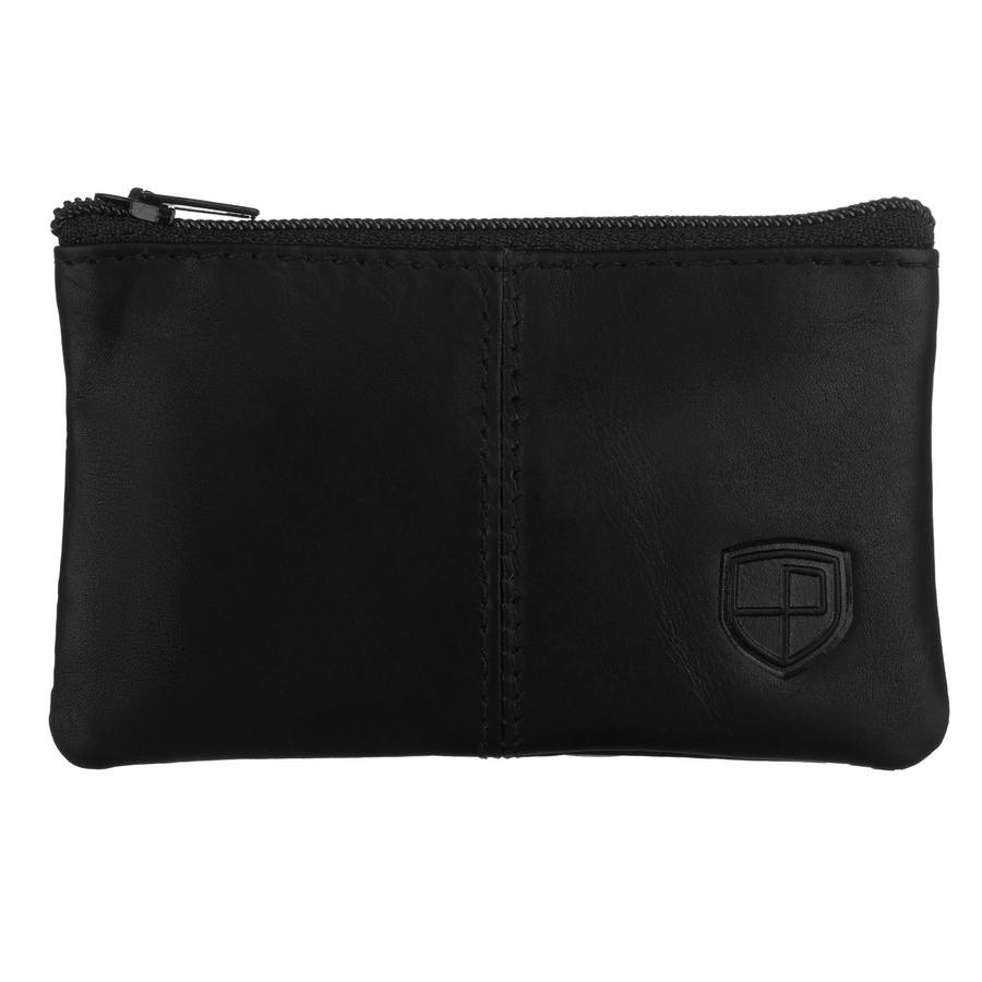 Skórzane etui na klucze w czarnym kolorze - Peterson