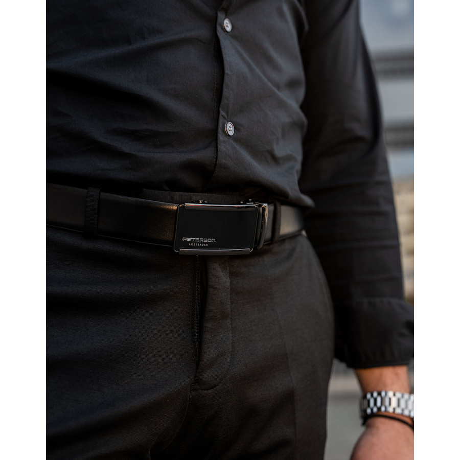 Leather belt PETERSON PTN A009