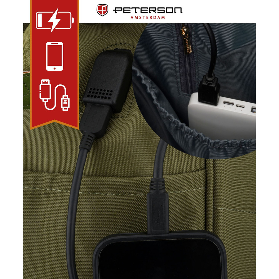 Polyester bagpack PETERSON ALFA