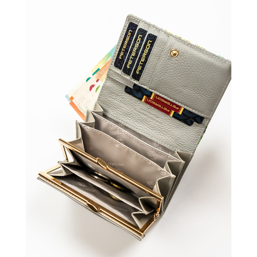 Leather wallet RFID PETERSON PTN PH30-LFL