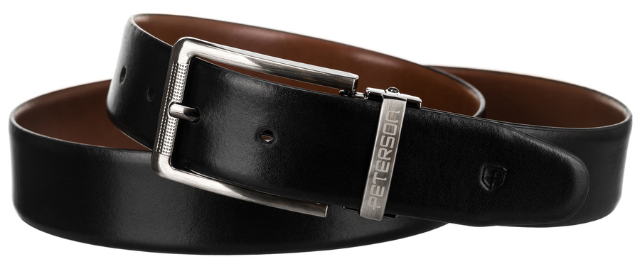 Leather belt PETERSON PTN BAT-CA6