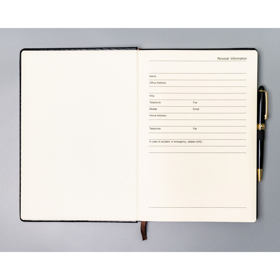 Czarny notes w twardej oprawie formacie B5 zadrukowany w kropki - Peterson