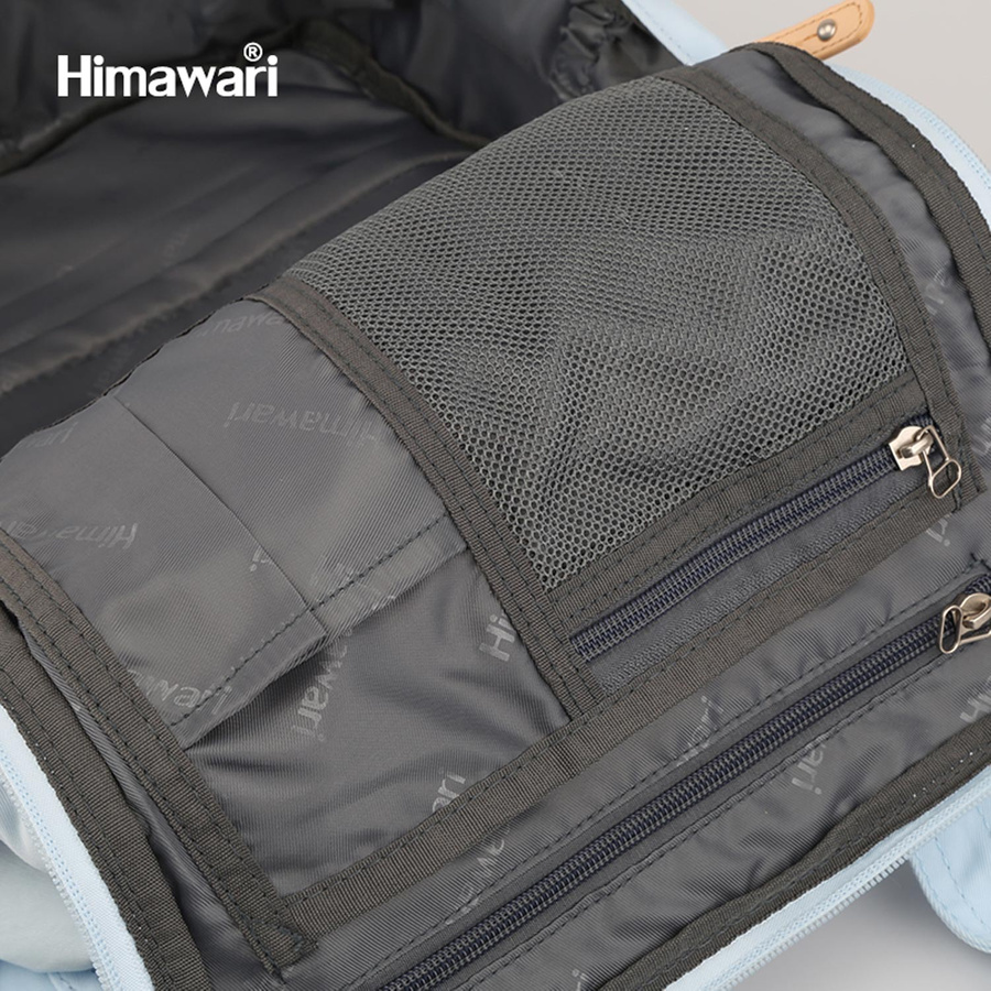 Plecak w odcieniach beżu i niebieskiego na laptopa - Himawari